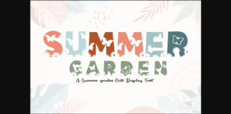 Summer Garden Font Poster 1