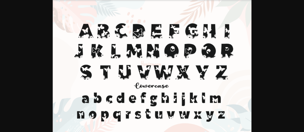 Summer Garden Font Poster 4