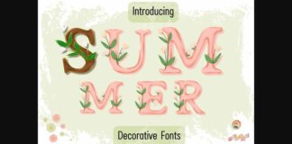 Summer Nature Font Poster 1