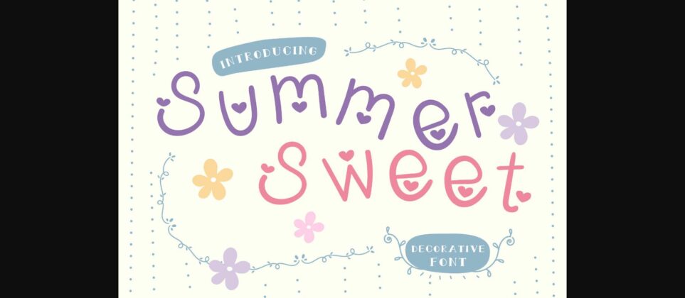 Summer Sweet Font Poster 3