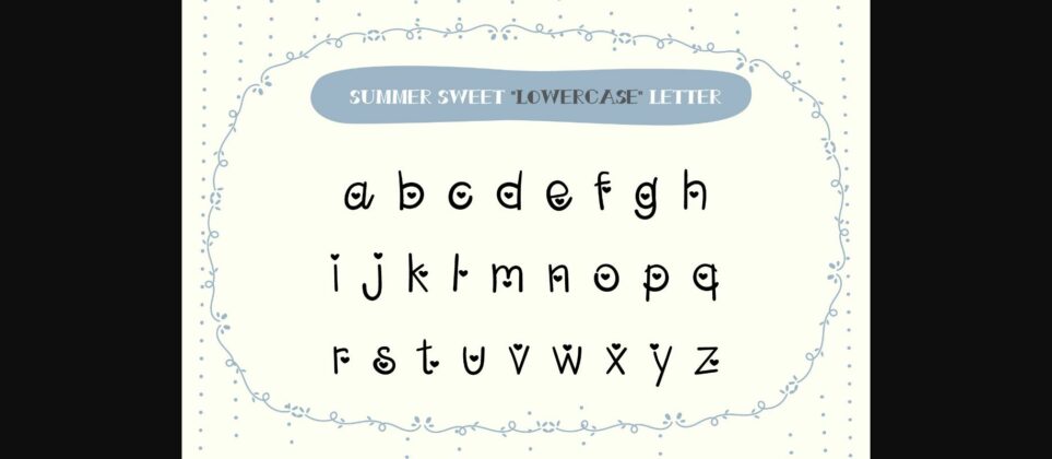 Summer Sweet Font Poster 5