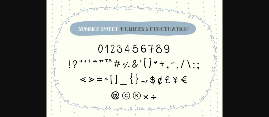 Summer Sweet Font Poster 6