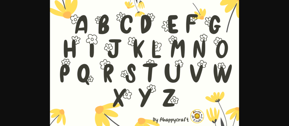 Summer Daisy Font Poster 4