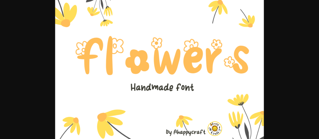 Summer Daisy Font Poster 5