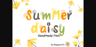 Summer Daisy Font Poster 1