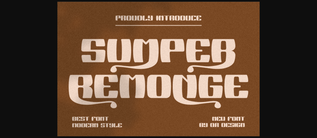 Sumper Remonge Font Poster 1