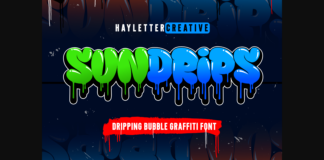 Sundrips Font Poster 1