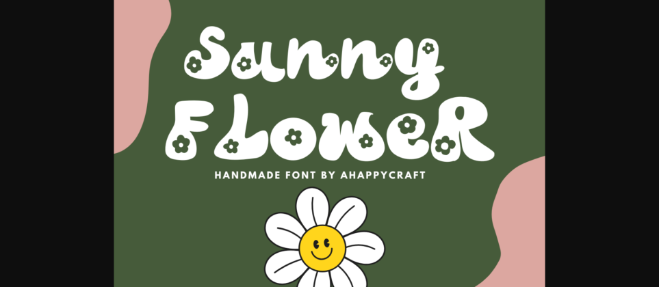 Sunny Flower Font Poster 2