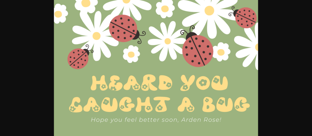 Sunny Flower Font Poster 9