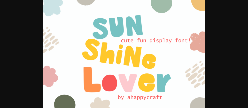 Sunshine Font Poster 3