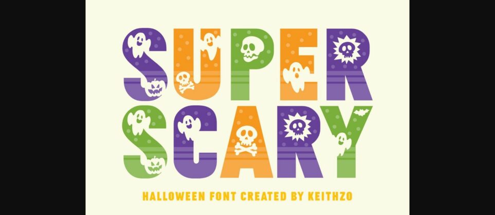 Super Scary Font Poster 3