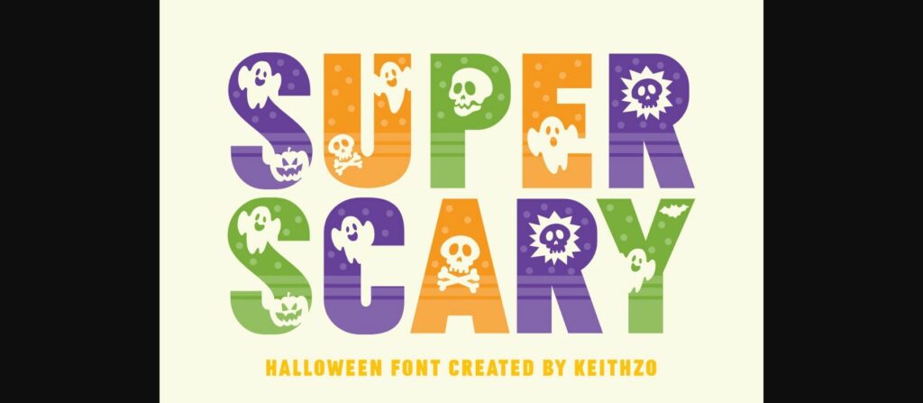 Super Scary Font Poster 1