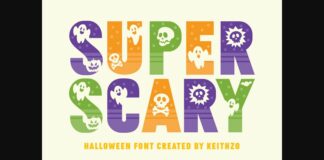 Super Scary Font Poster 1