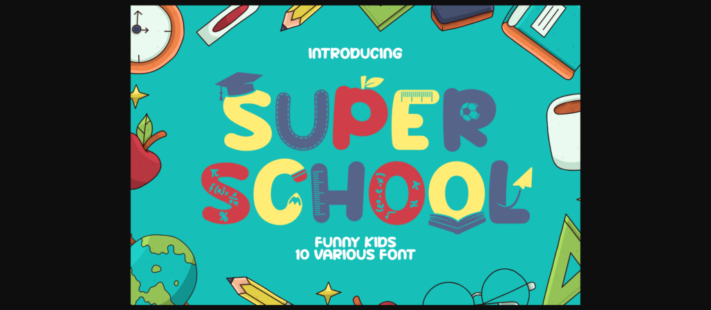 Super School Font Poster 1