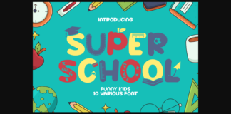 Super School Font Poster 1