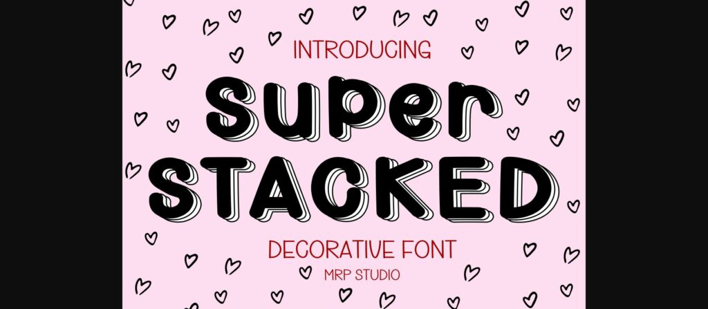 Super Stacked Font Poster 3