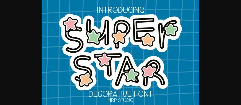 Super Star Font Poster 3