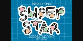 Super Star Font Poster 1