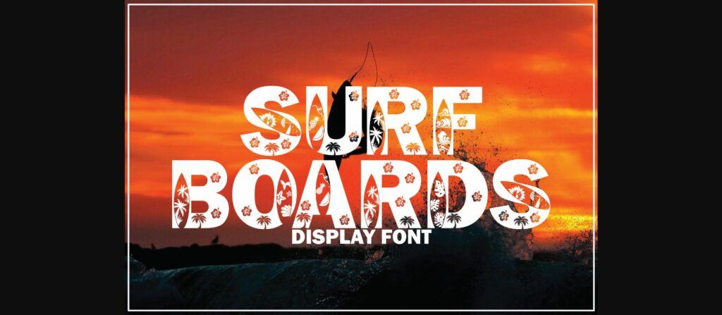 Surf Boards Font Poster 1