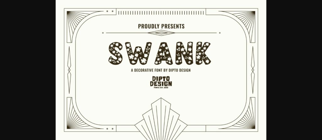 Swank Font Poster 3