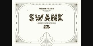 Swank Font Poster 1