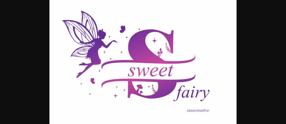 Sweet Fairy Monogram Font Poster 3