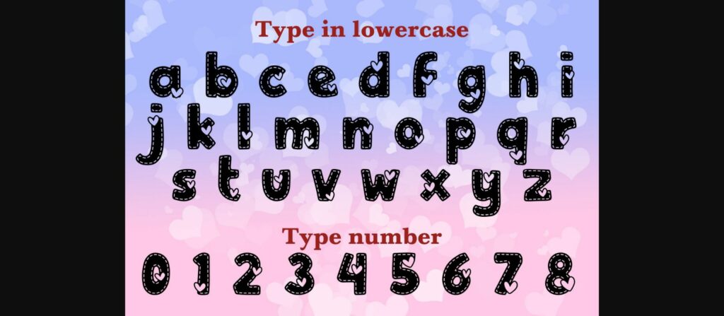 Sweet Heart Font Poster 2