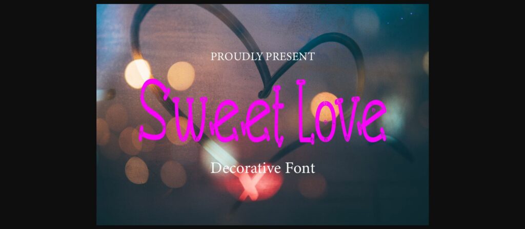 Sweet Love Font Poster 3