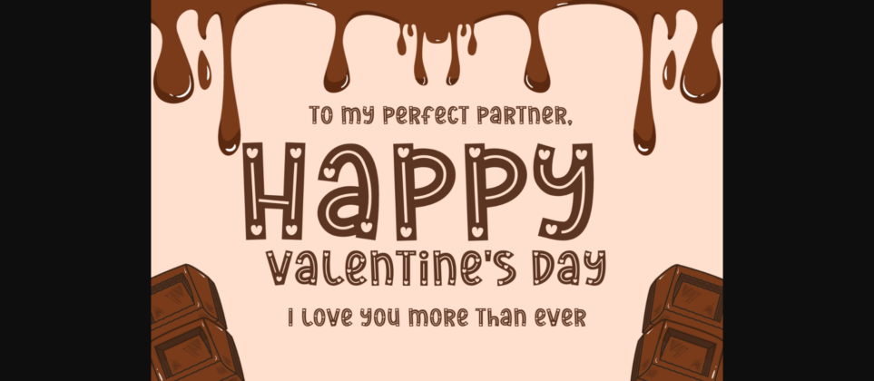 Sweet Valentine Font Poster 5