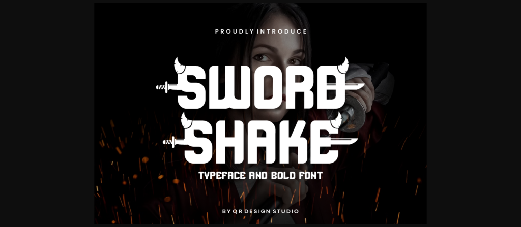 Sword Shake Font Poster 1