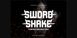 Sword Shake Font Poster 1