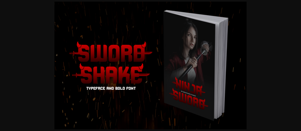 Sword Shake Font Poster 4