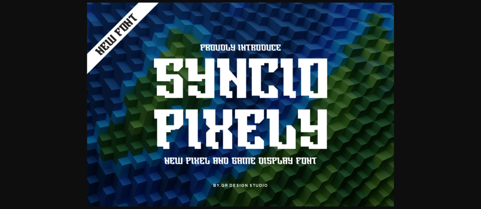 Syncio Pixely Font Poster 3