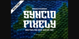 Syncio Pixely Font Poster 1