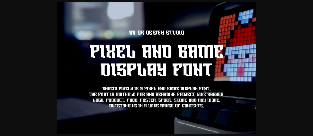 Syncio Pixely Font Poster 4