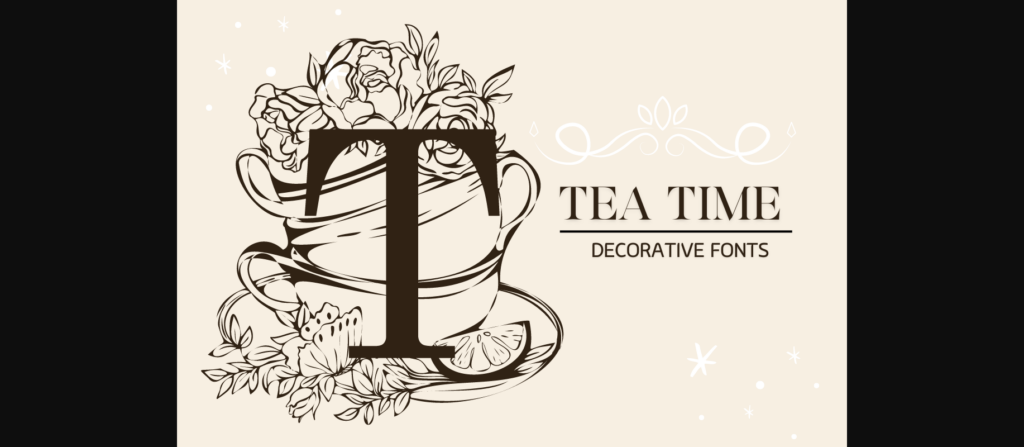 Teatime Font Poster 1