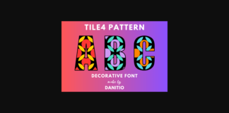 Tile4 Pattern Font Poster 1