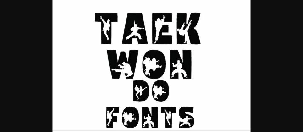 Taekwondo Font Poster 3