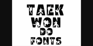 Taekwondo Font Poster 1