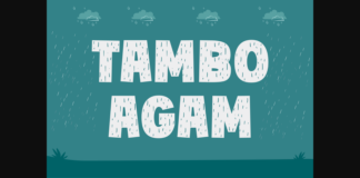 Tambo Agam Font Poster 1