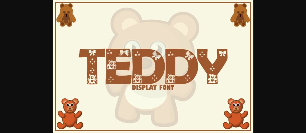 Teddy Font Poster 1