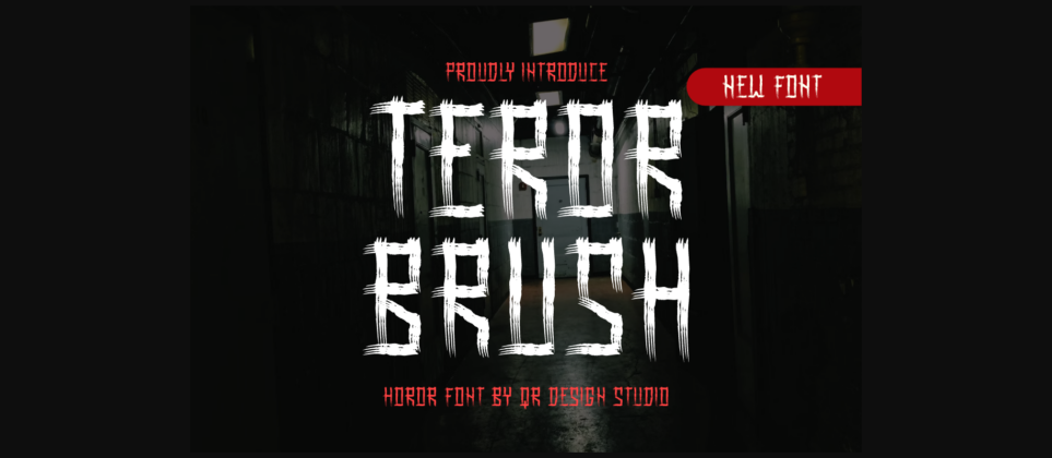 Teror Brush Font Poster 3