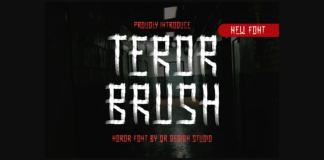 Teror Brush Font Poster 1