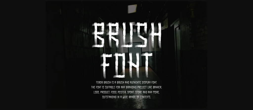 Teror Brush Font Poster 4