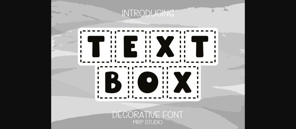 Text Box Font Poster 3