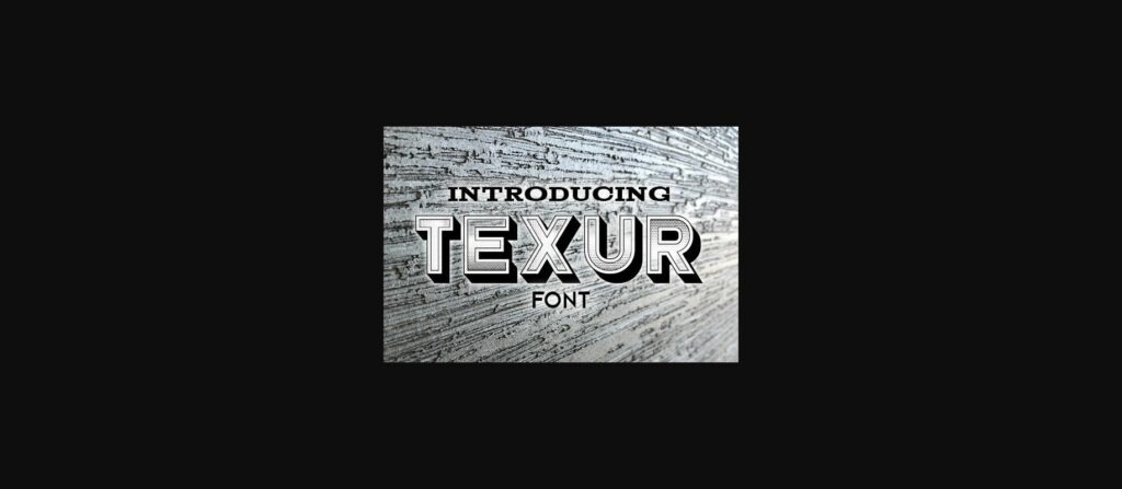 Texur Font Poster 3