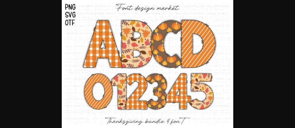 Thanksgiving Font Poster 1