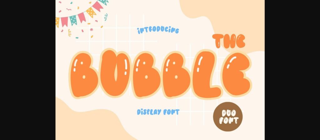 The Bubble Font Poster 3