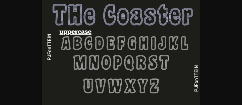 The Coaster Font Poster 8