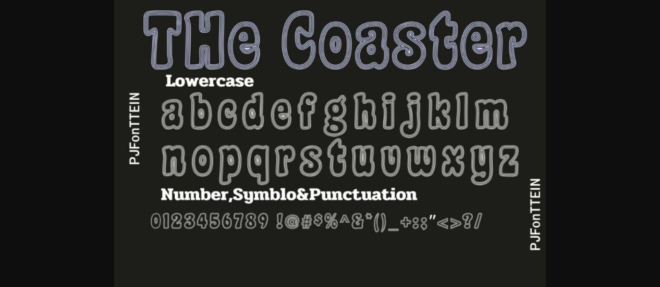 The Coaster Font Poster 9